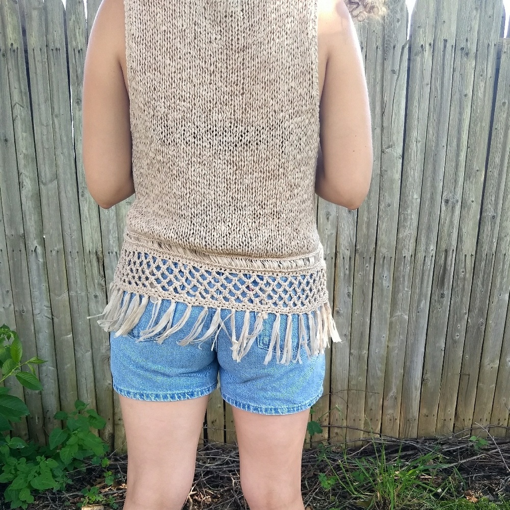 Open-knit Forever 21 tank top